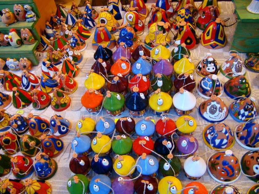 Камбани в цветове онлайн пъзел от снимка