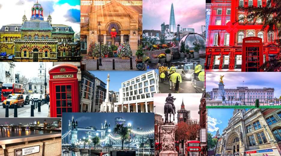 Collage de Londres rompecabezas en línea