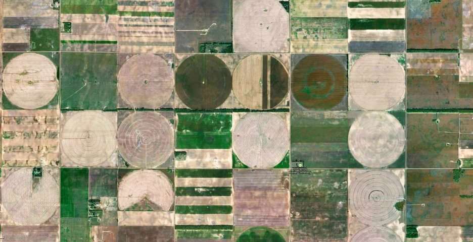 Kansas fields puzzle online from photo