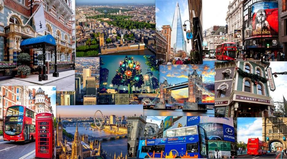 Londoni kollázs puzzle online fotóról