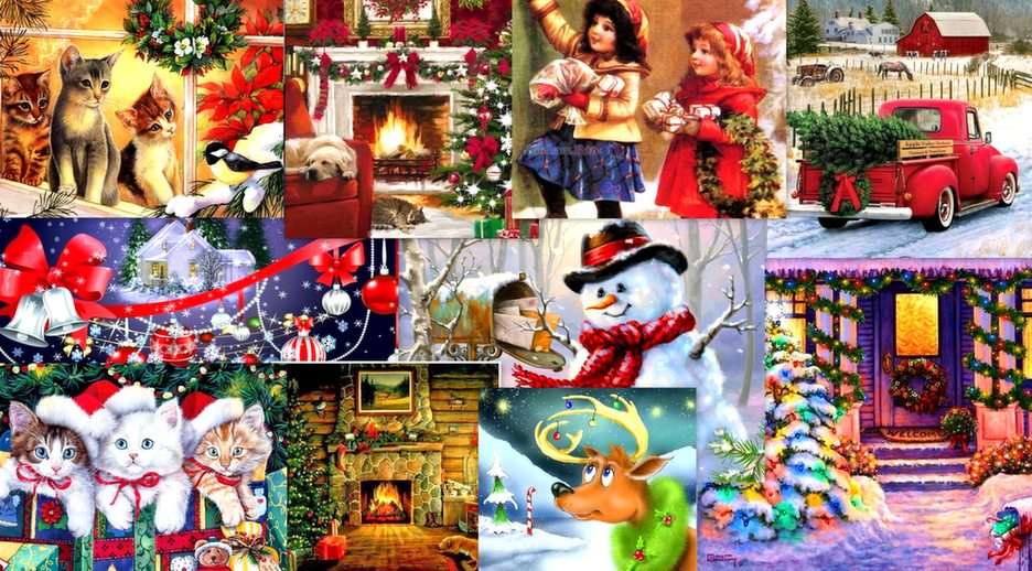 Weihnachtsbilder Online-Puzzle