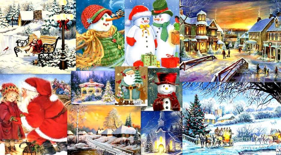 Kerst foto's puzzel online van foto