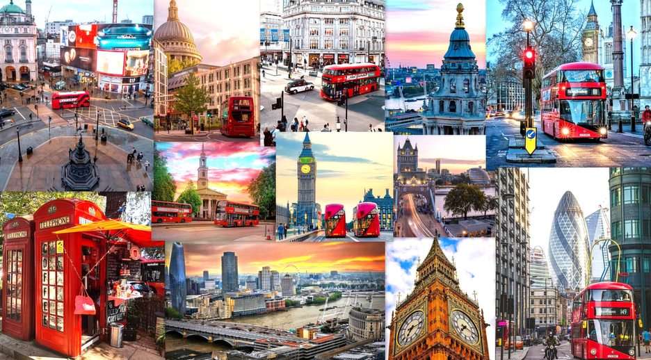 Londýnská koláž online puzzle