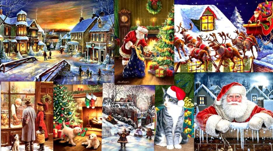 Merry Christmas puzzle online from photo