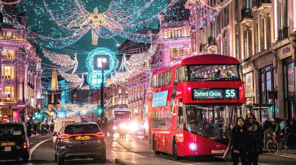 Λονδίνο-Χριστούγεννα παζλ online από φωτογραφία