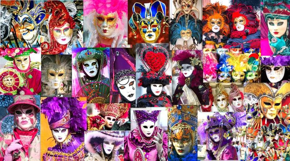 venezianische Masken Online-Puzzle