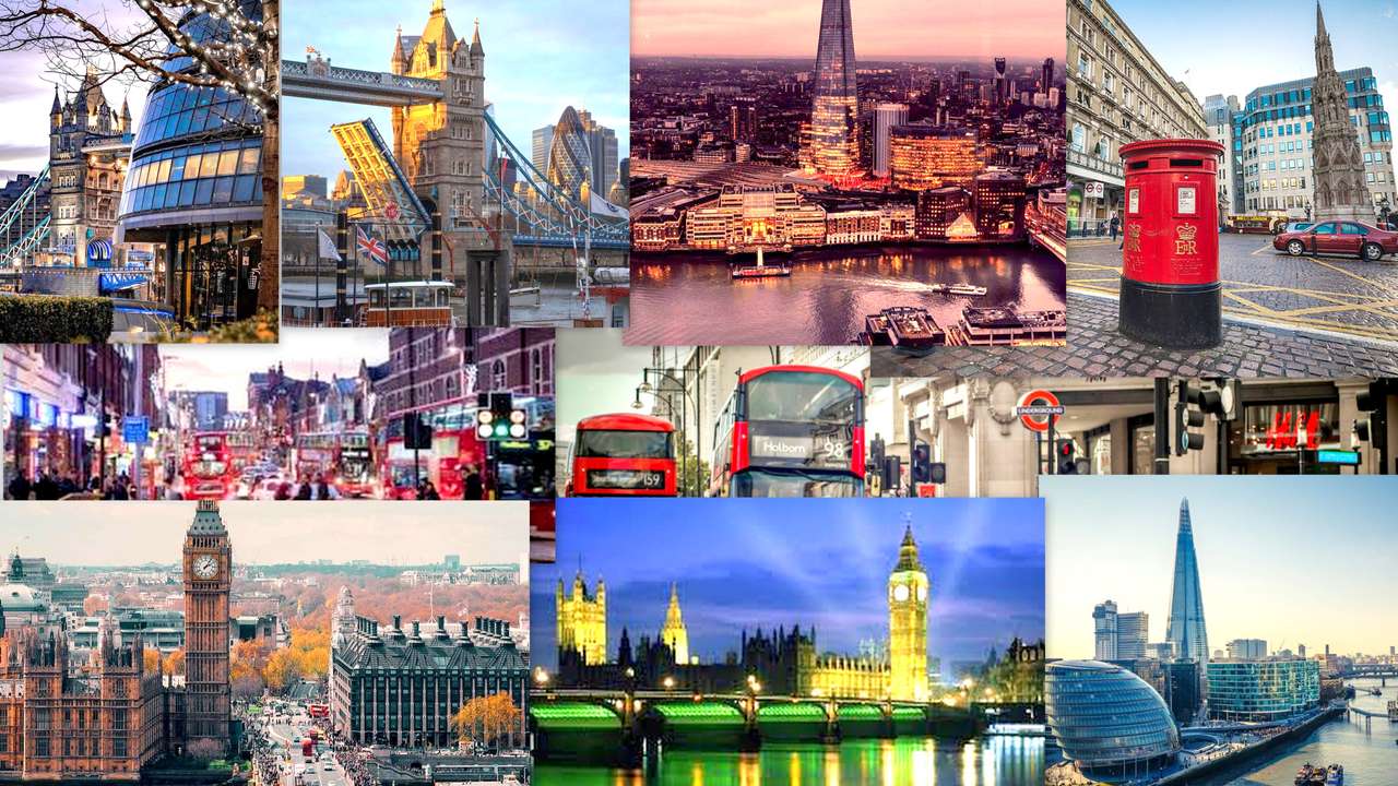 Londyn-collage Pussel online