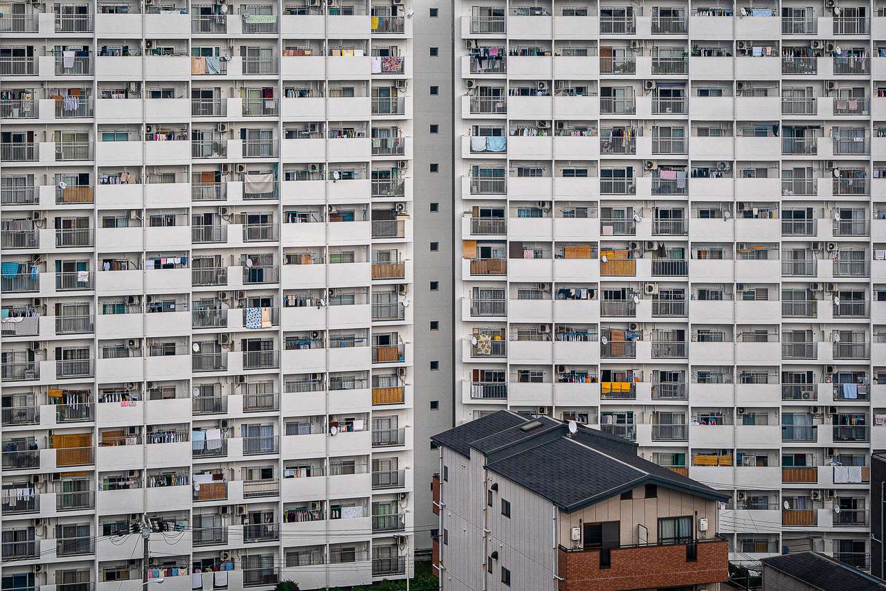 Massor av balkonger pussel online från foto