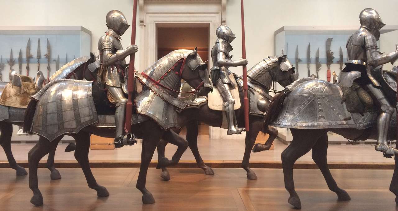 Cavaleri .. puzzle online din fotografie