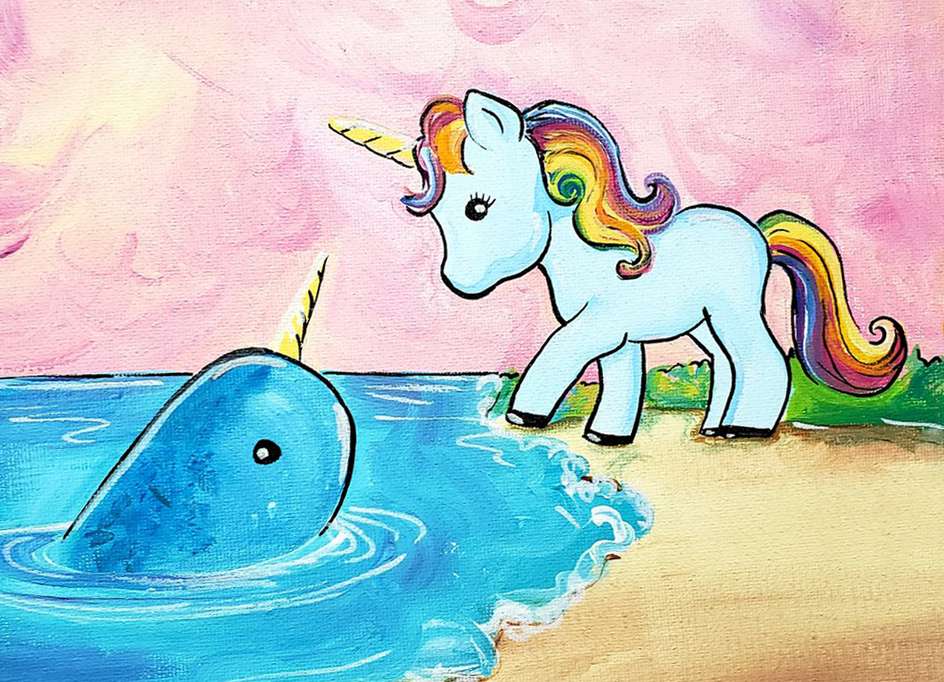 Unicorn și Narwhal puzzle online