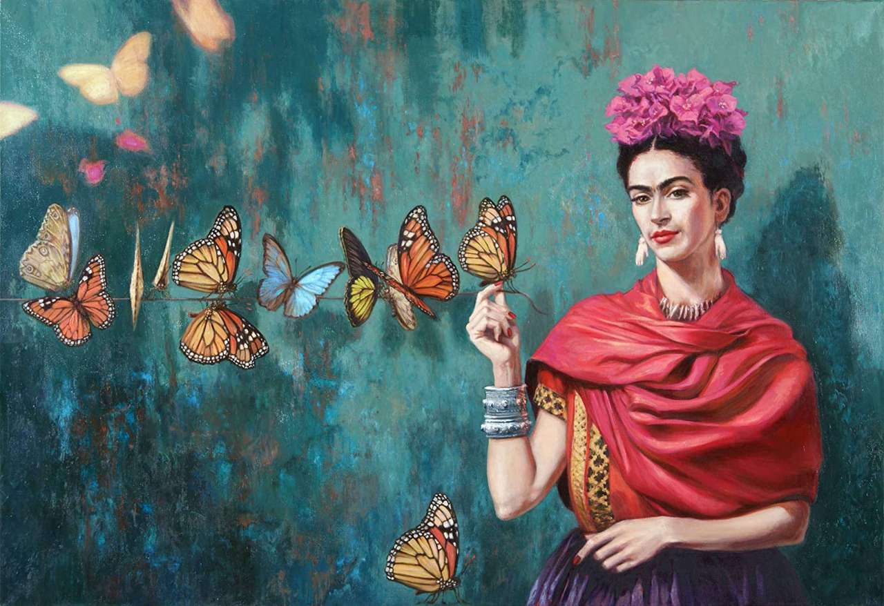 Frida Kahlo puzzle online din fotografie