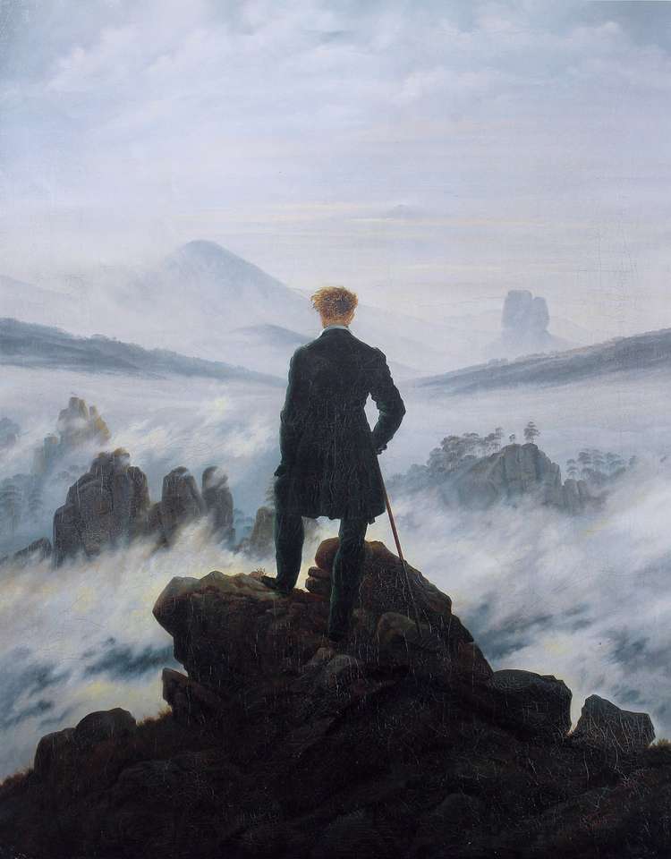Wanderer above the Sea of Fog puzzle online from photo
