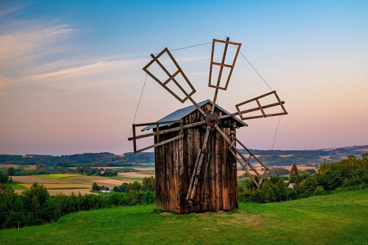Windmill puzzle online from photo