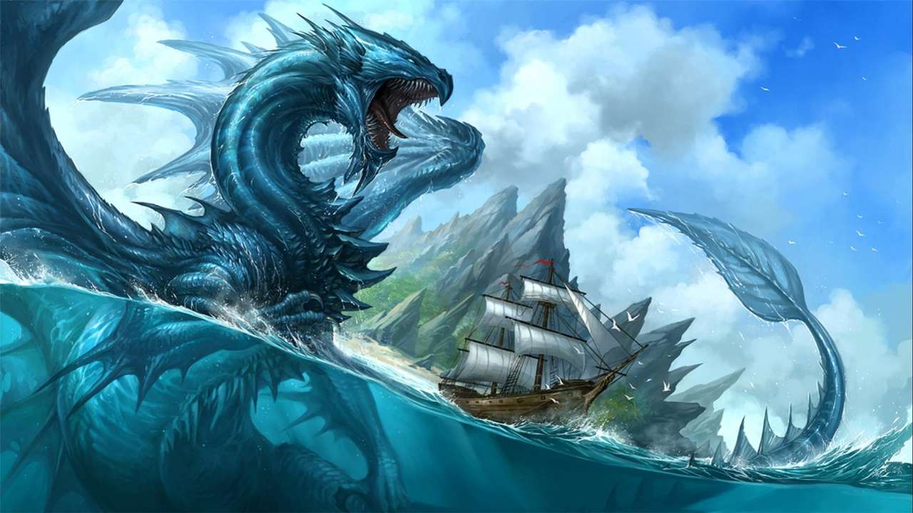 Dragão do mar puzzle online a partir de fotografia