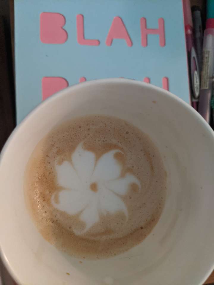 Arta cafelei Într-o ceașcă de cafea puzzle online din fotografie