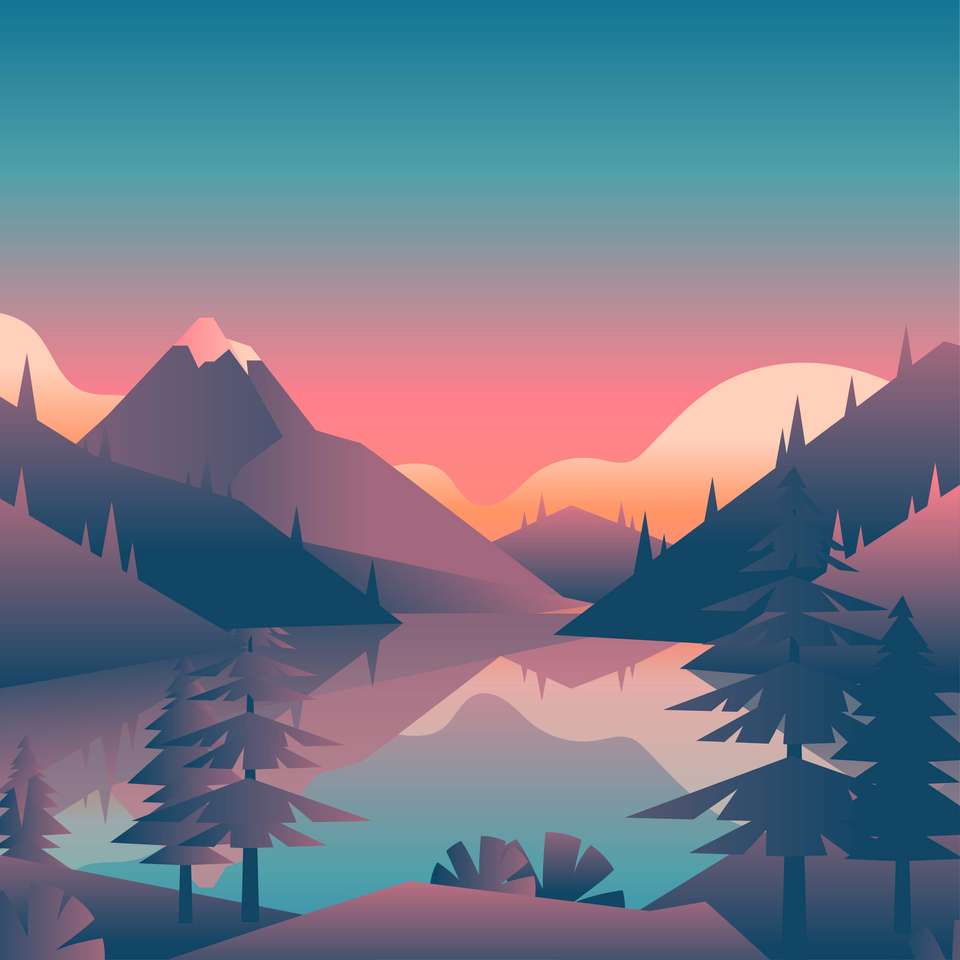 landscape puzzle online from photo