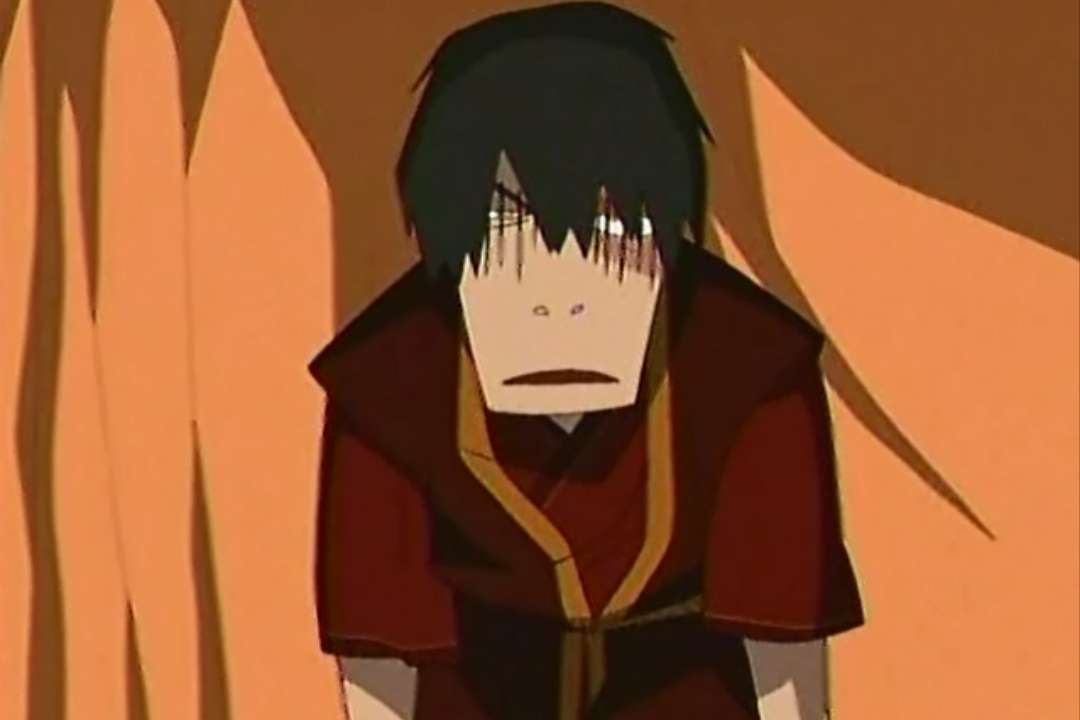 visage triste zuko puzzle en ligne à partir d'une photo