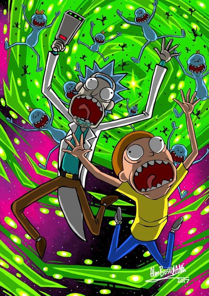 Rick en Morty puzzel online van foto