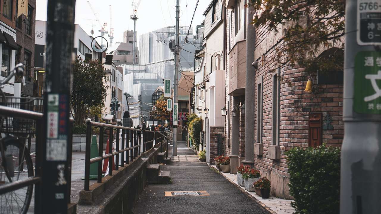 japonské město puzzle online z fotografie