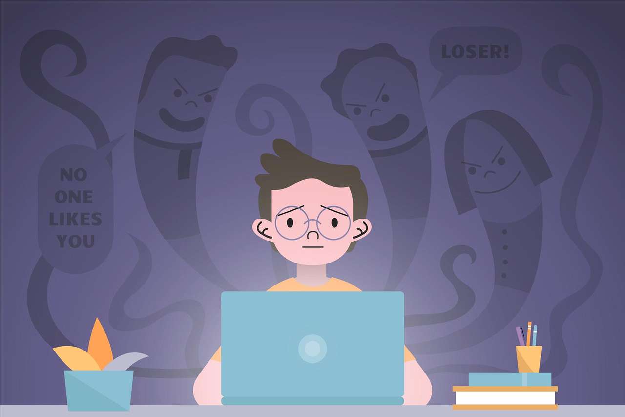 cyberbullying online puzzle