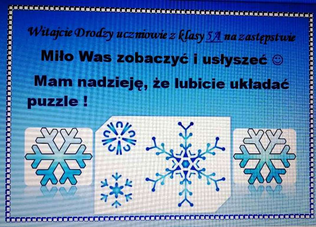 I invite you to the winter fun puzzle online from photo