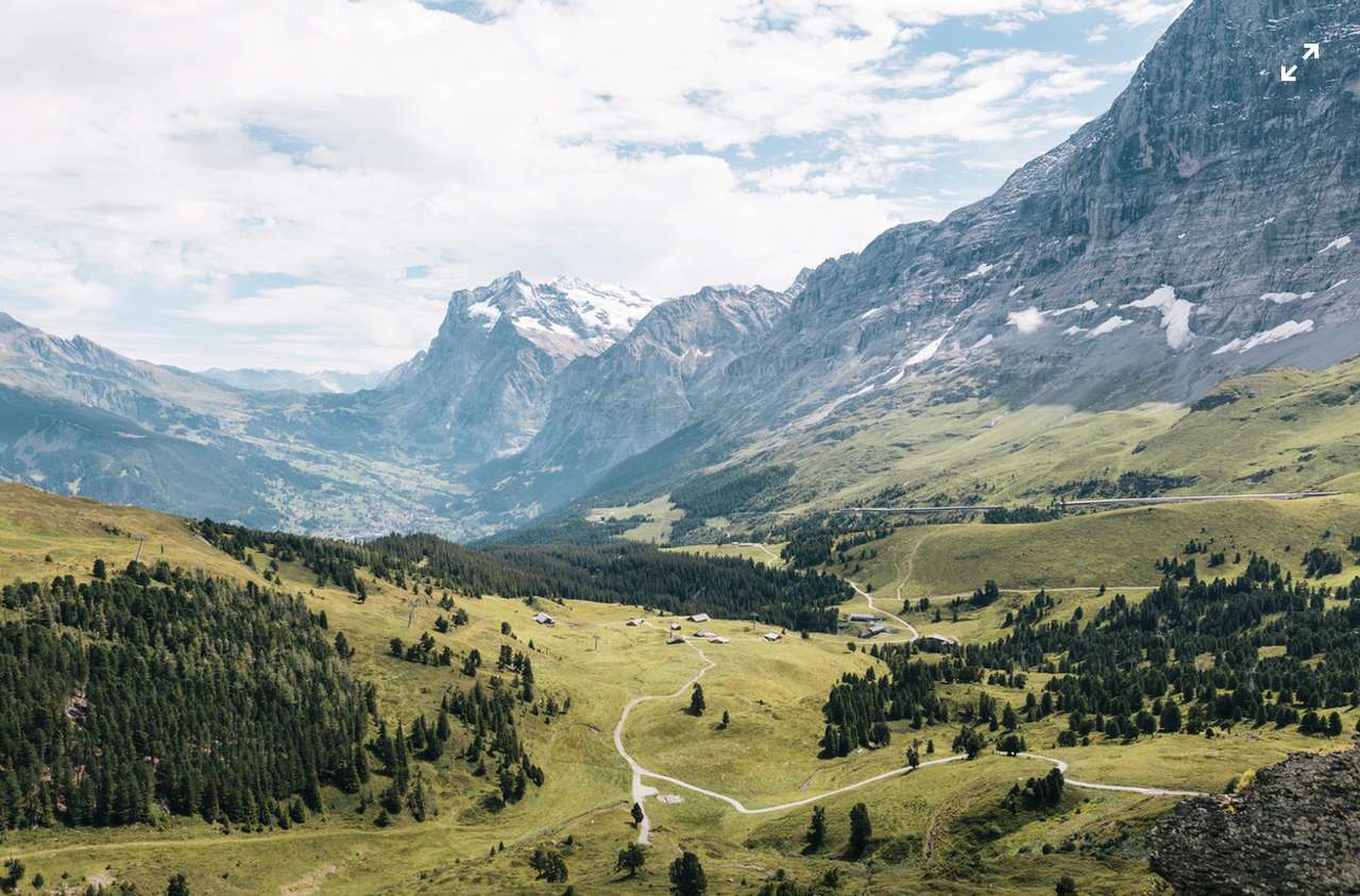 Пъзел на Алпите онлайн пъзел от снимка