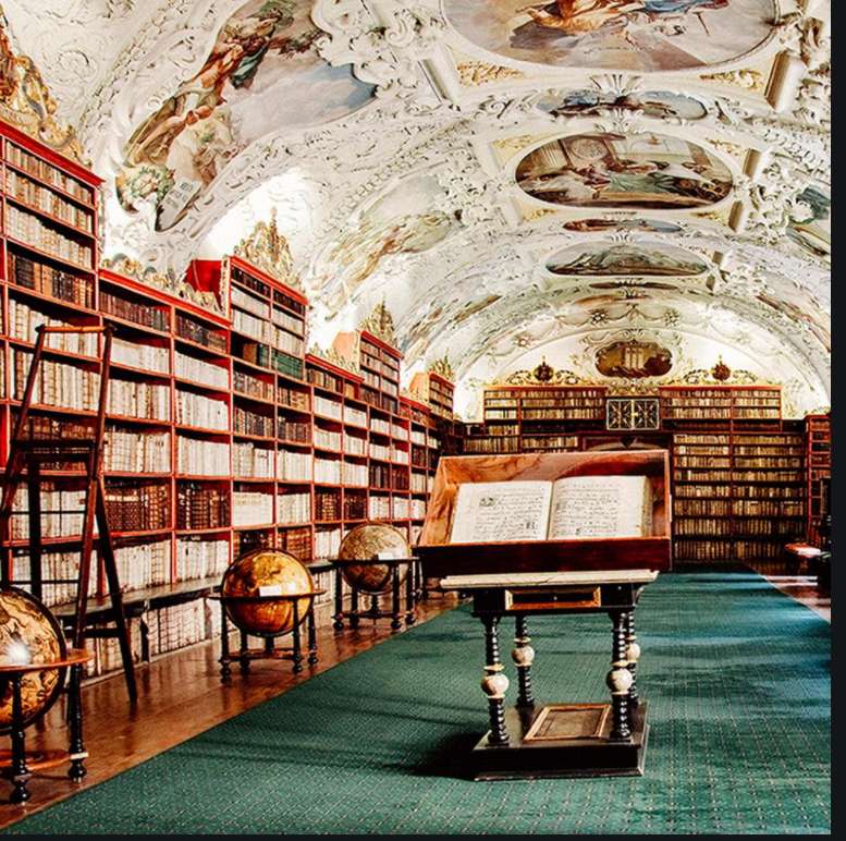 βιβλιοθήκη majestinc παζλ online από φωτογραφία