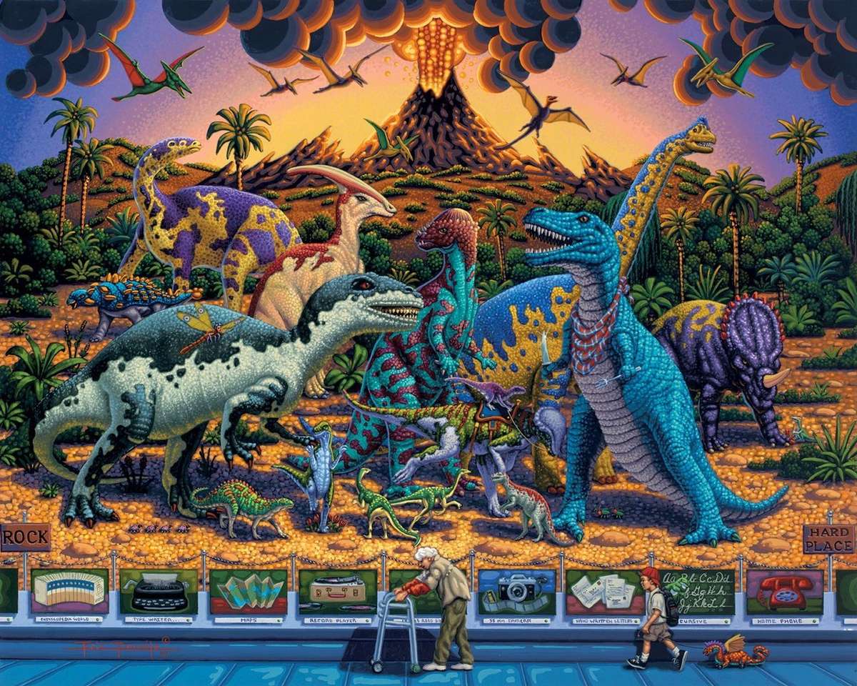 Dinosaur puzzel puzzel online van foto