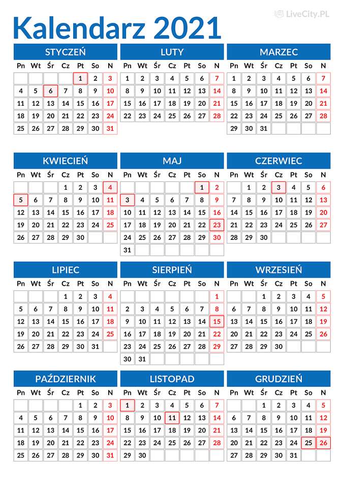 календар онлайн пъзел от снимка