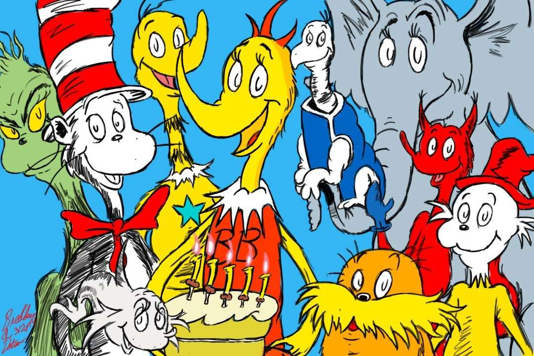 dr. Seuss születésnapja puzzle online fotóról