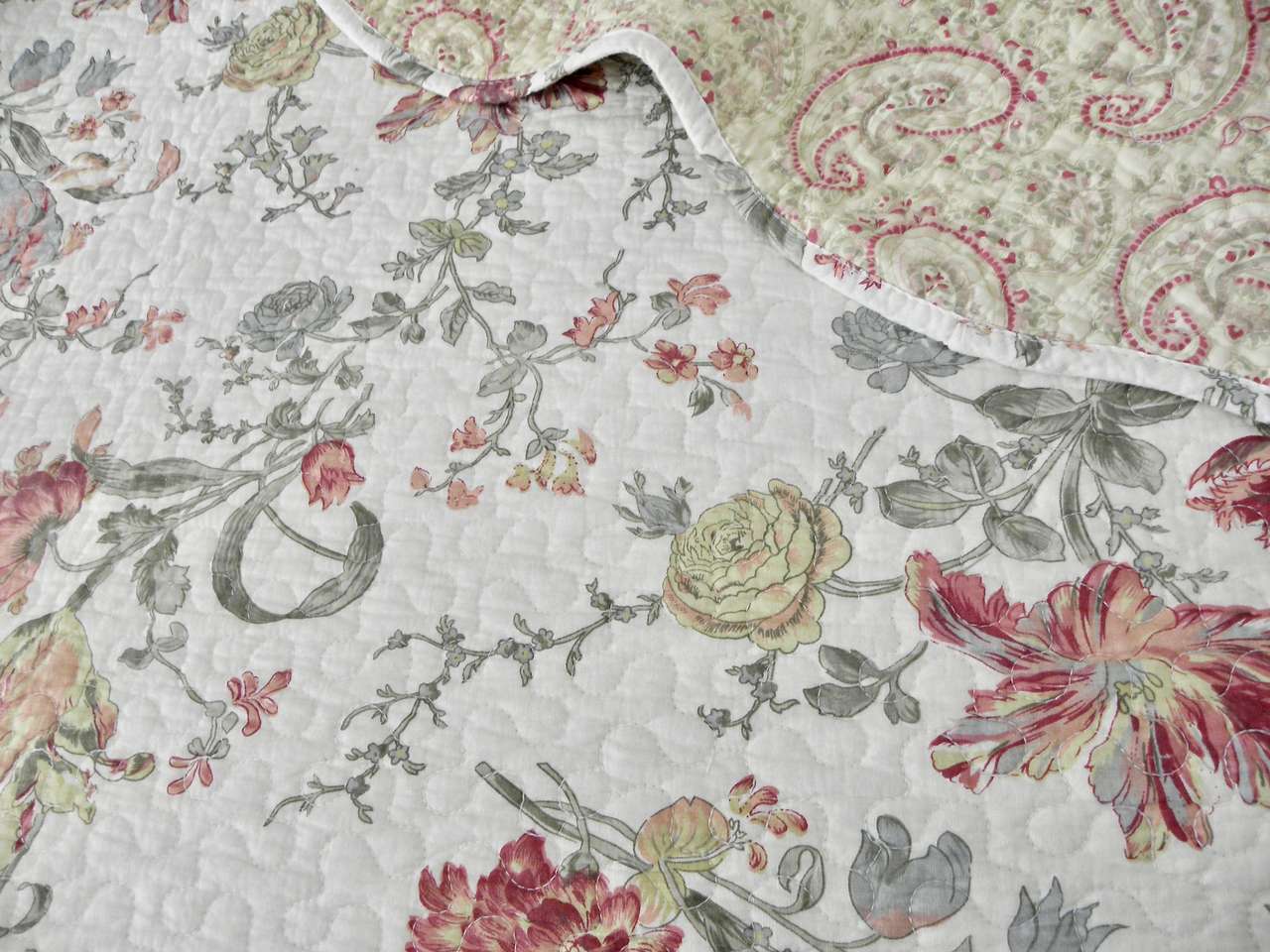 Cuvertură de pat florală puzzle online