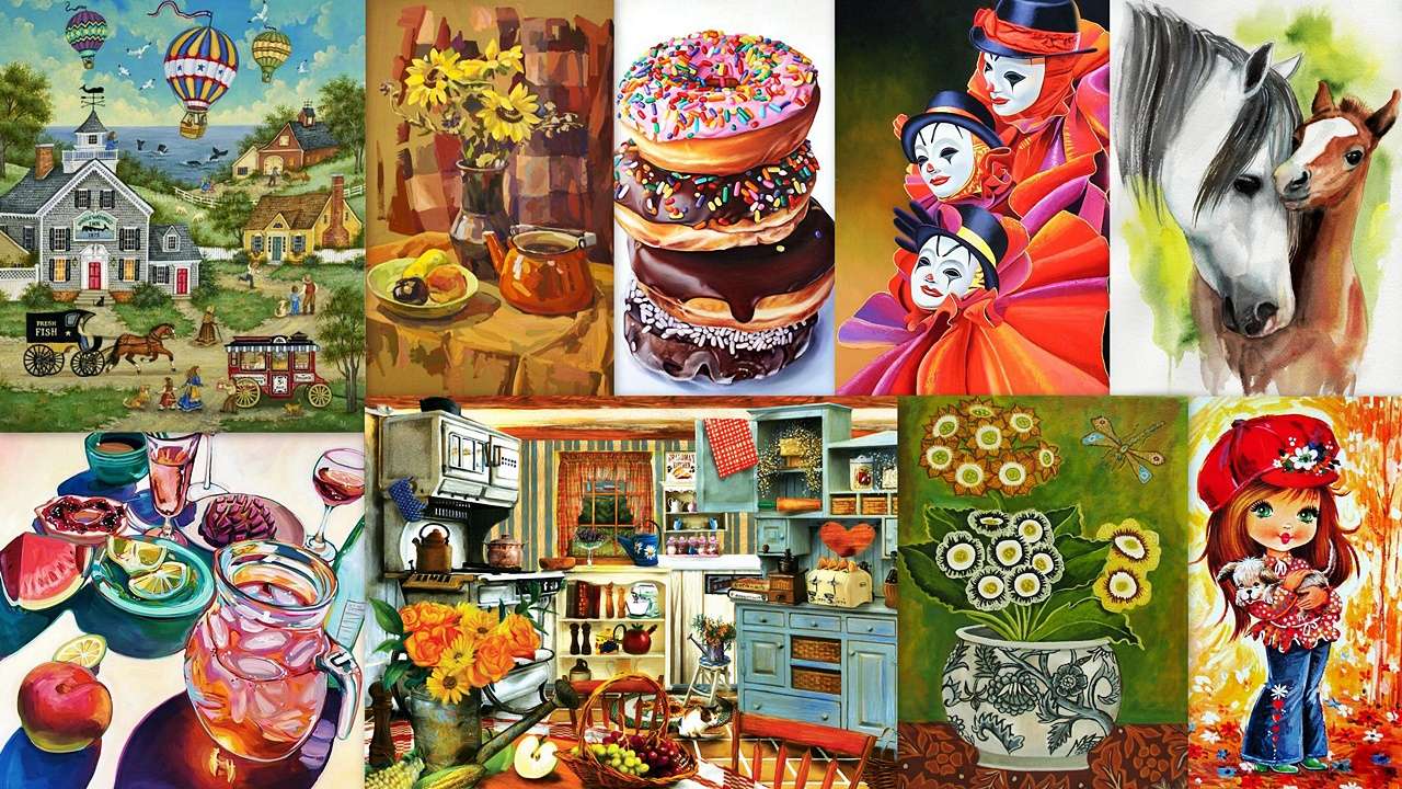 Collage d'images puzzle en ligne
