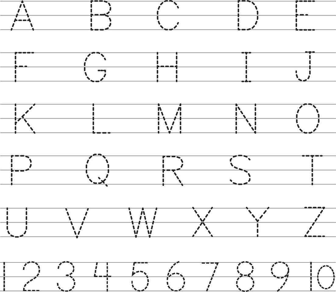 alfabete puzzle online din fotografie