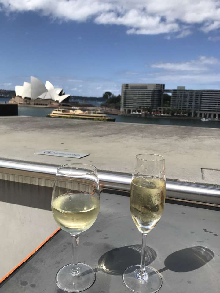 Views & wine from MCA bar puzzle online from photo