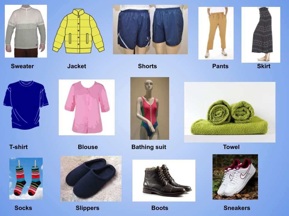 Clothing puzzle online from photo