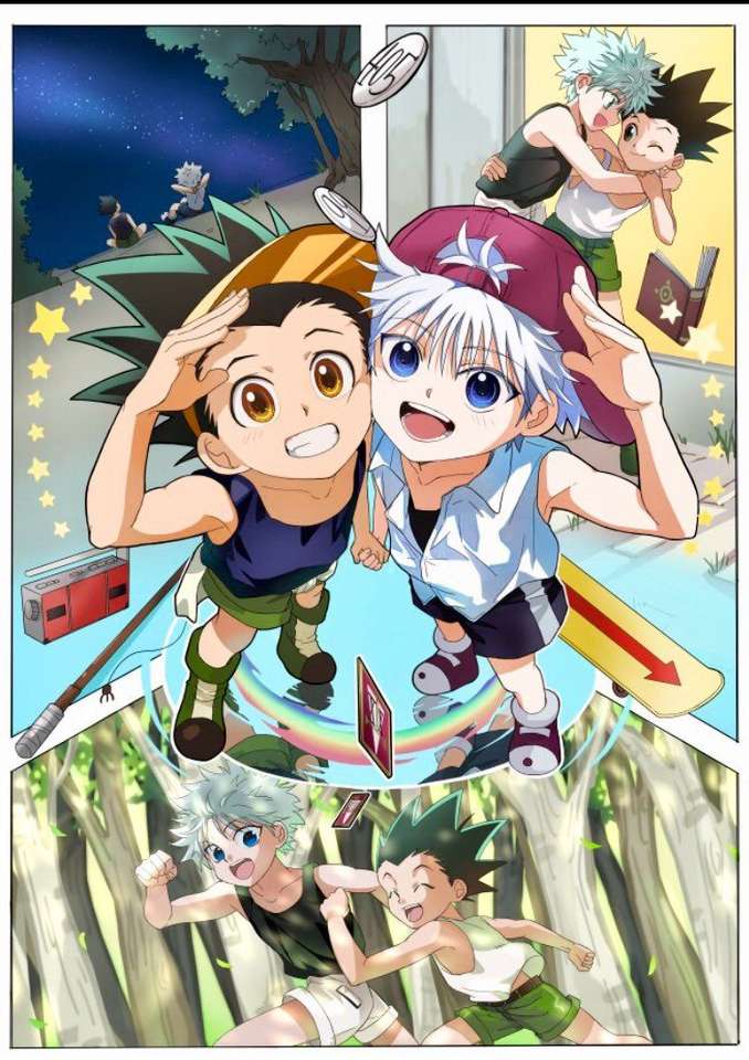 Gon and Killua puzzle online from photo