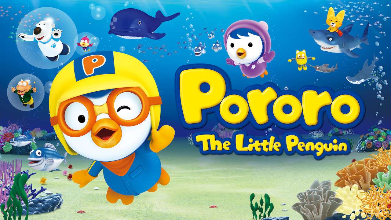 pororo swimming puzzle online from photo