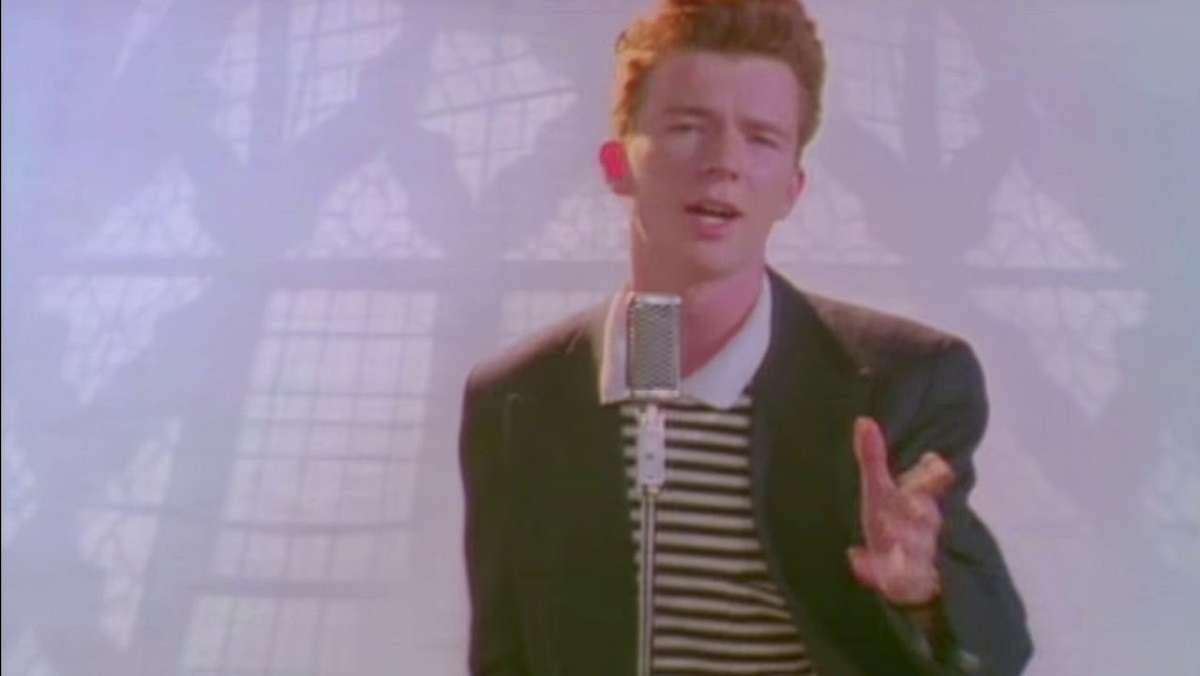 Rick Astley puzzle online from photo