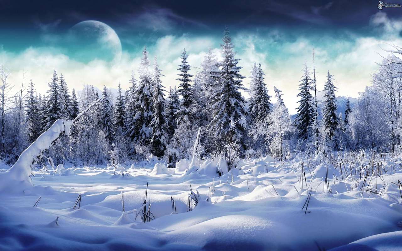 Χειμερινή γη παζλ online από φωτογραφία