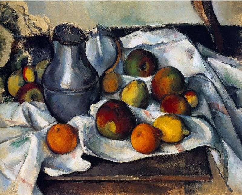 Natureza morta de P. Cézanne puzzle online a partir de fotografia