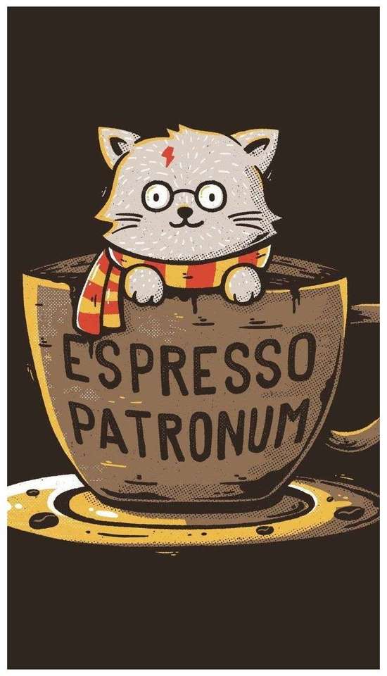 Espresso patronum. puzzle online din fotografie