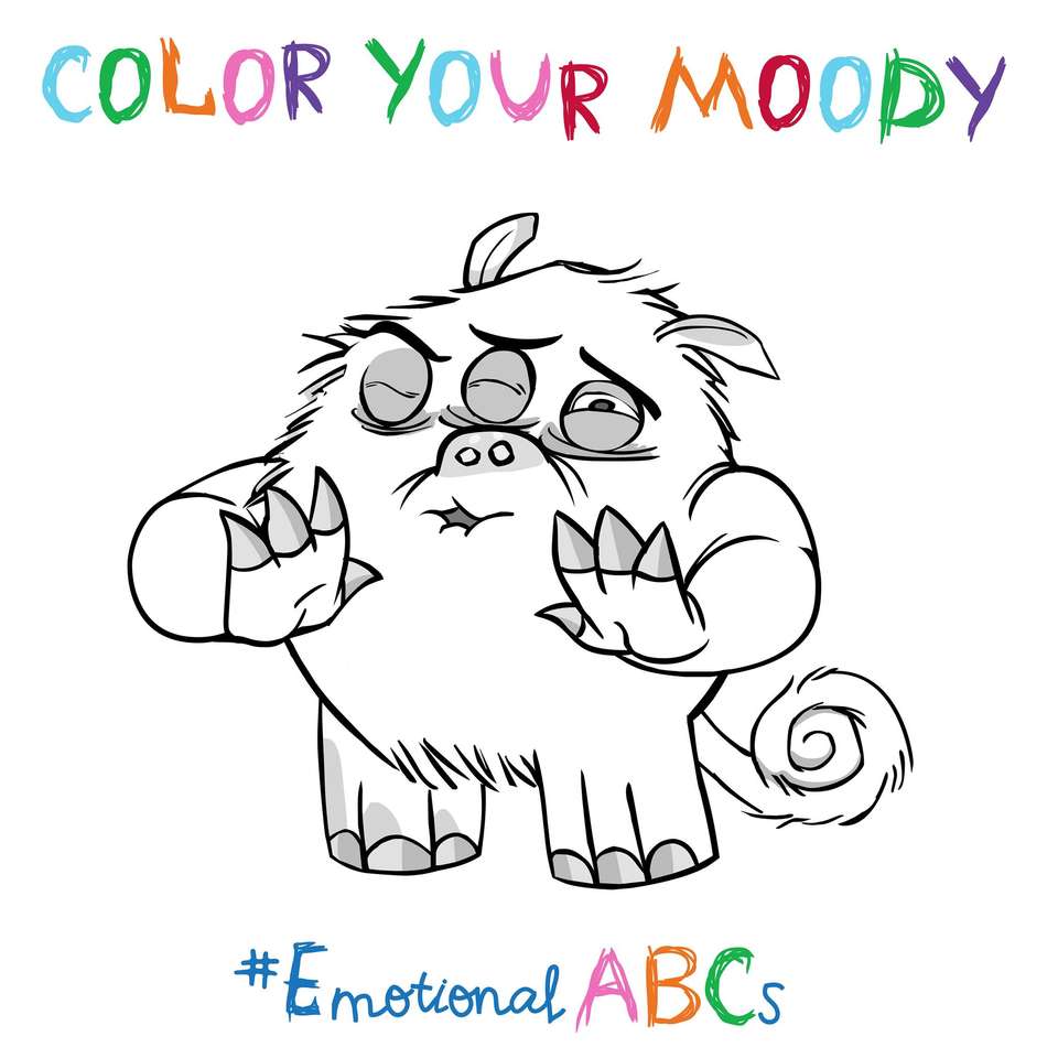 Color your moody online puzzle