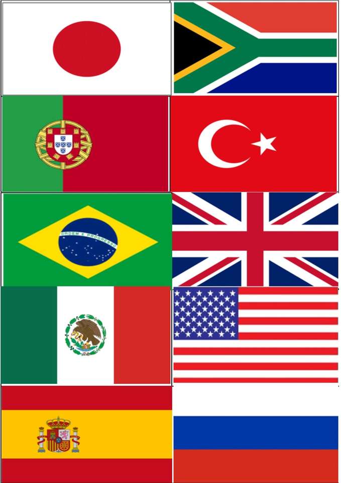 Grupo de bandeiras 2. puzzle online