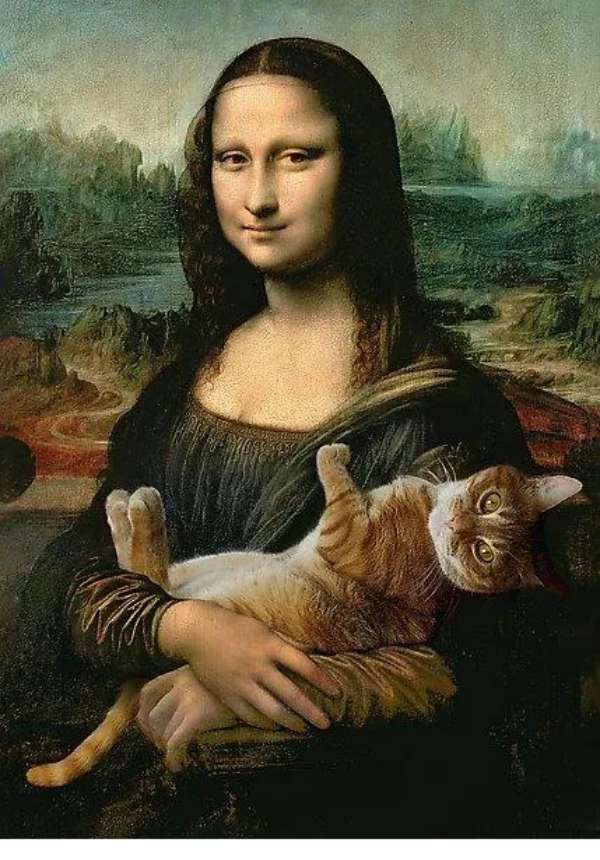 Mona Lisa puzzle online z fotografie
