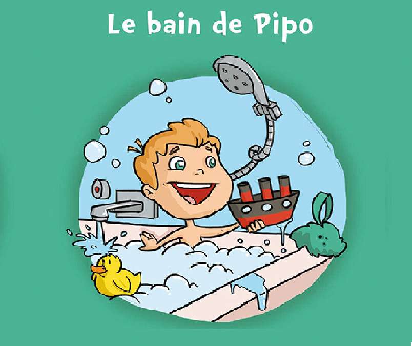 Le bain de Pipo puzzle online from photo
