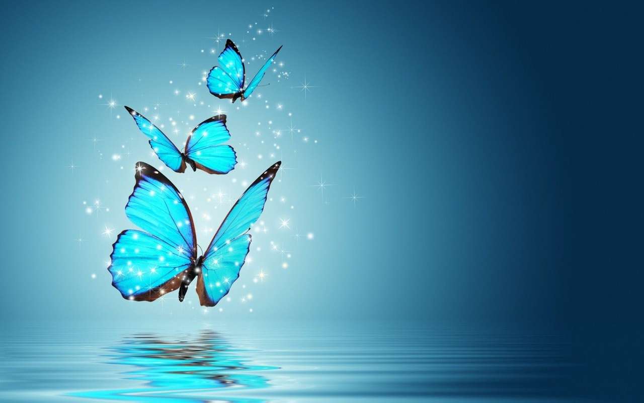 Летящи пеперуди онлайн пъзел