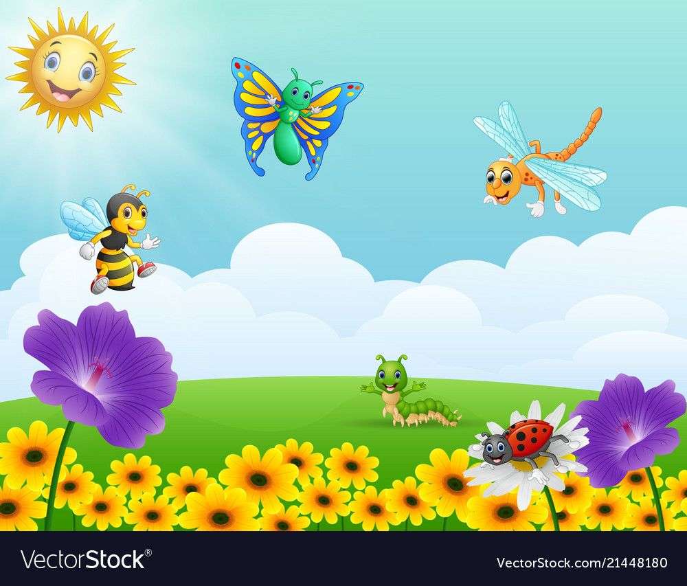 Insects of Primaverii puzzle online from photo