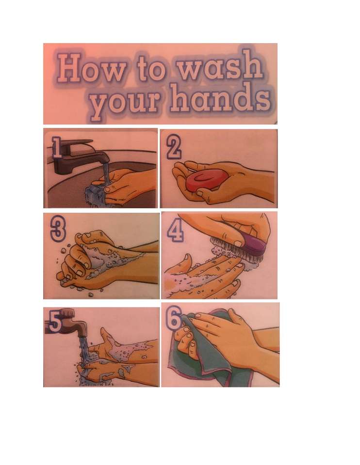 how to wash hands online puzzle