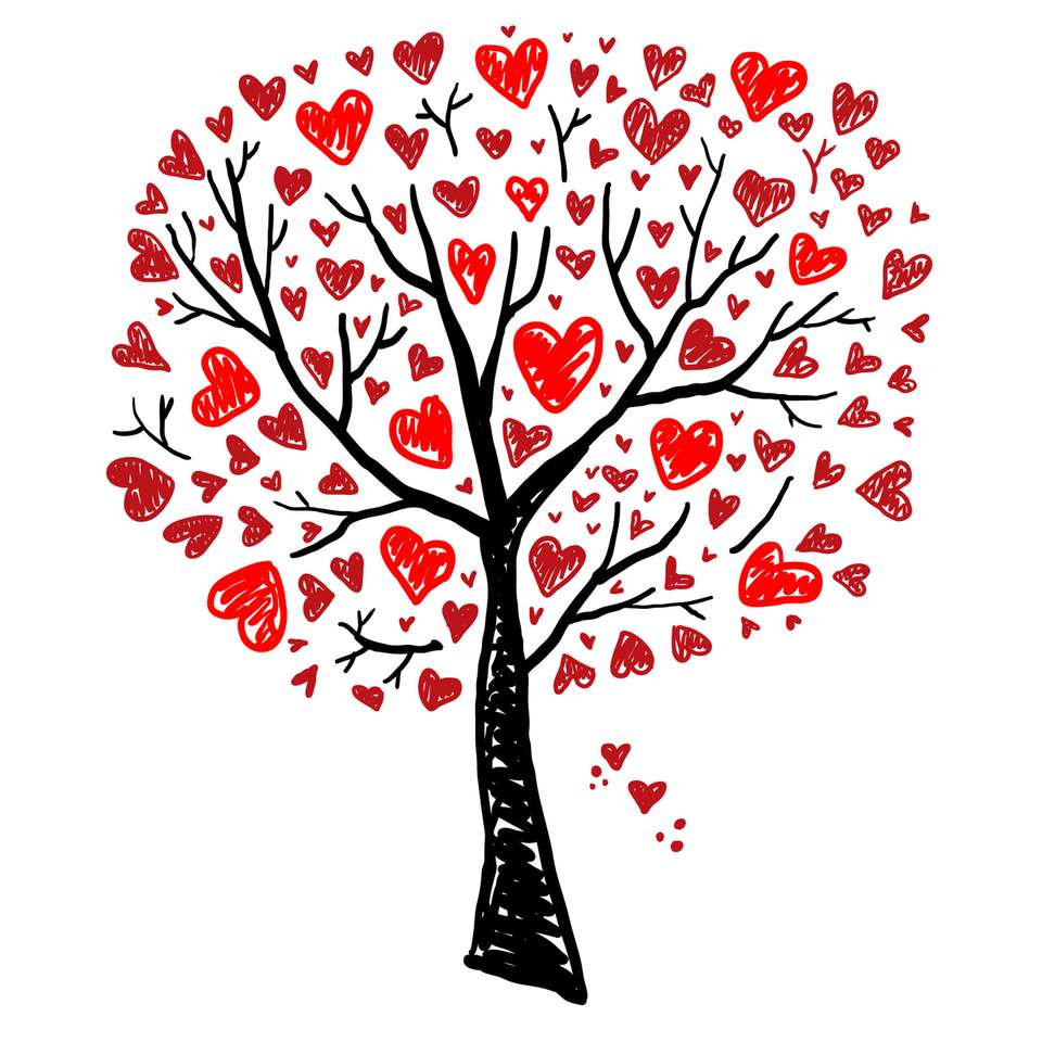 Любов дърво онлайн пъзел