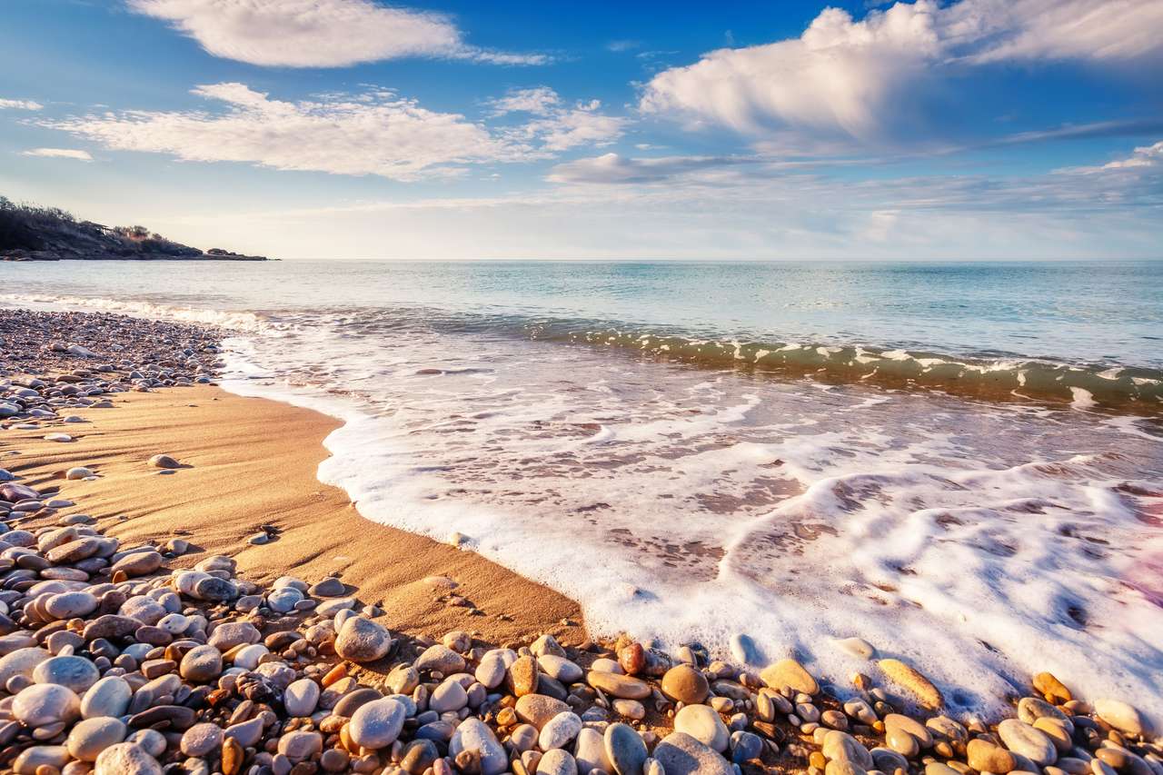 Spiaggia di pietra puzzle online